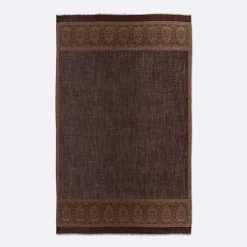 Femme Petrusse Carré 100% Soie Elisee moka - 130x200 cm