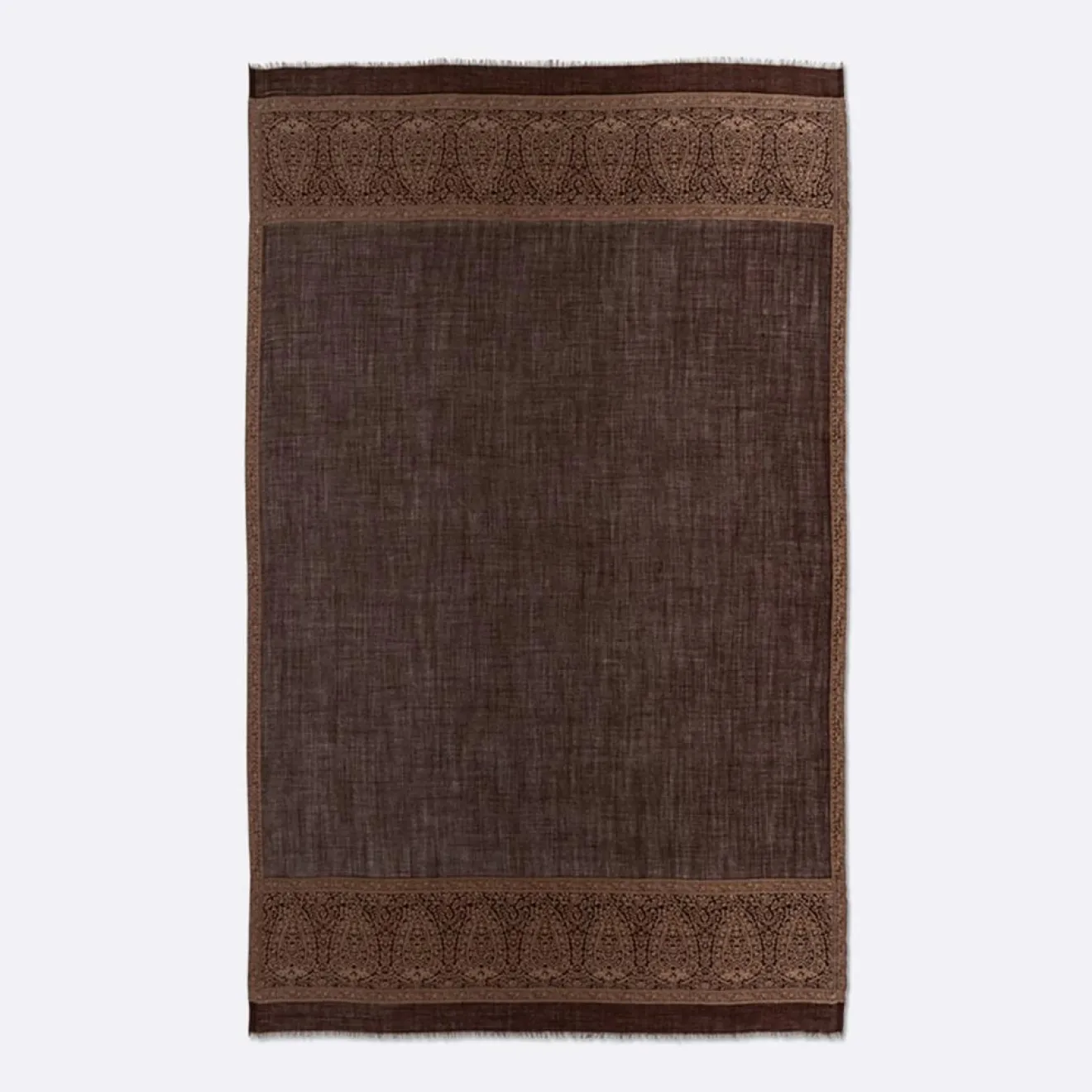 Femme Petrusse Carré 100% Soie Elisee moka - 130x200 cm