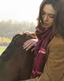 Hot Petrusse Carré en Laine mélangée Allure fuchsia - 120x120 cm