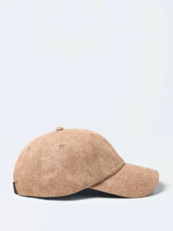 Homme Devred Casquette baseball chinée en coton noisette