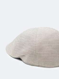 Homme Devred Casquette plate micro-motif blanc neige