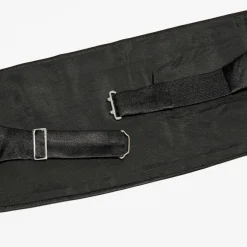 Homme Emporio Armani Ceinture de Smoking 100% Soie Mikael noire