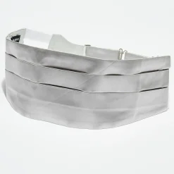 Hot Giorgio Armani Ceinture de Smoking 100% Soie Rafael argentée