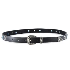 Femme Wild Ceinture en Cuir Discopop noire