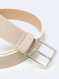 Outlet Devred Ceinture en cuir embossé beige
