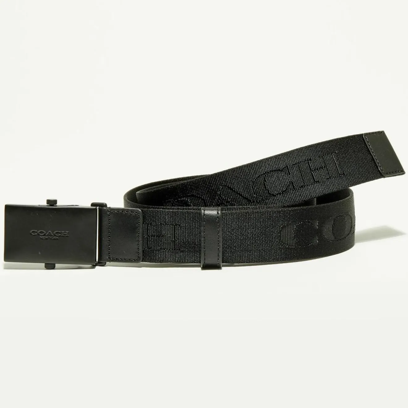 Homme Coach Ceinture Homme en Nylon noire