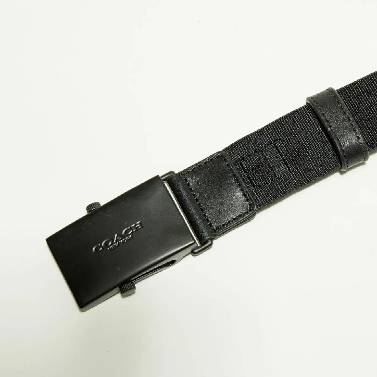 Homme Coach Ceinture Homme en Nylon noire