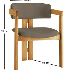 Outlet Wooden Art Chaise Co chêne/marron - 58x76x49 cm