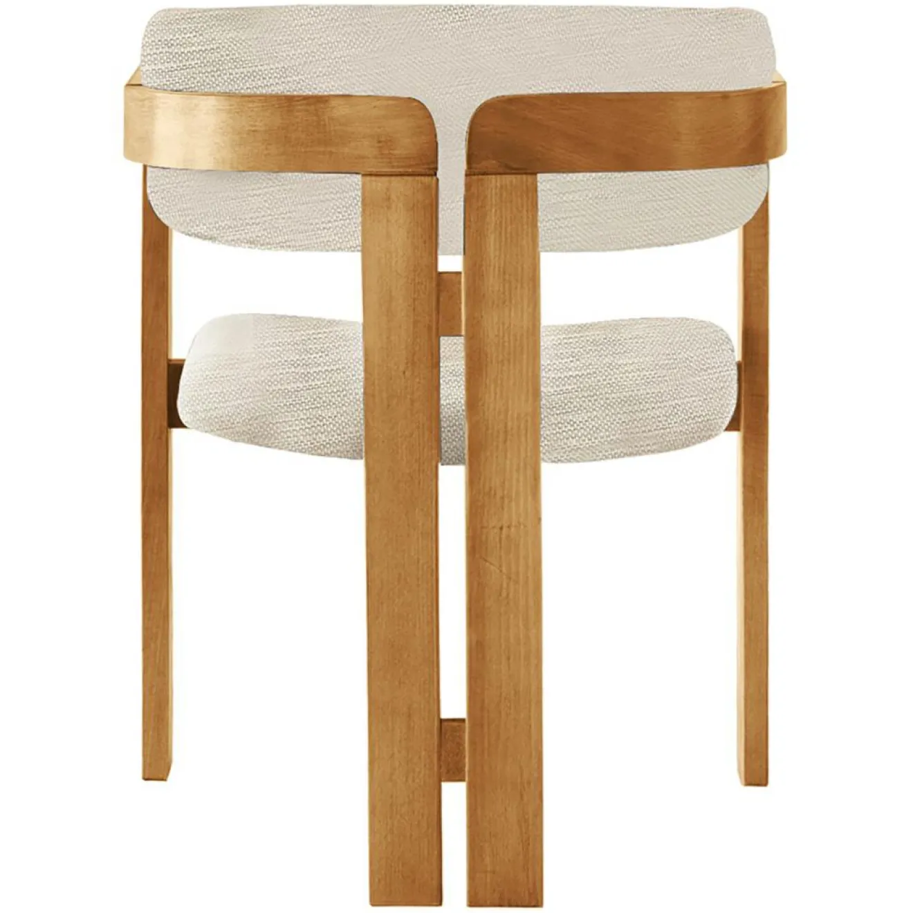 Outlet Wooden Art Chaise Co gris clair/chêne - 58x76x49 cm