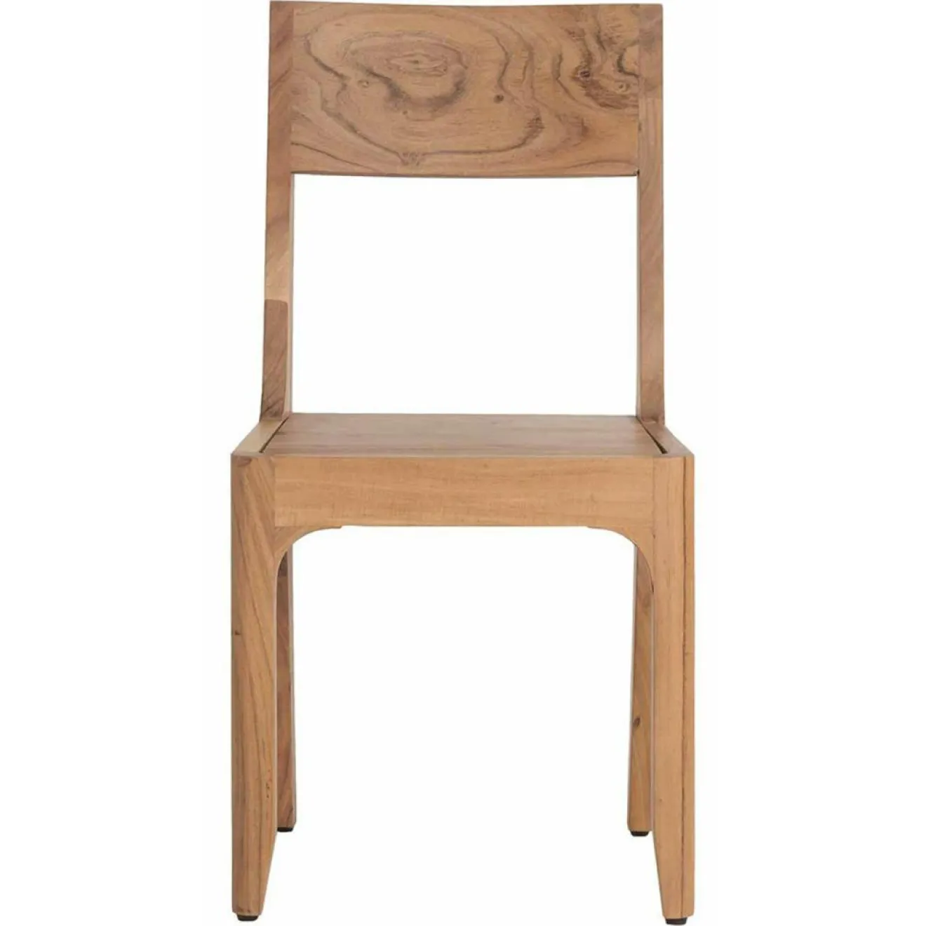 Clearance Bois & Chiffons Chaise exotique naturelle acacia arad marron - 43x50x85 cm