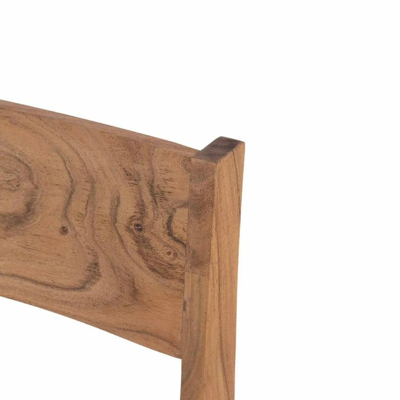 Clearance Bois & Chiffons Chaise exotique naturelle acacia arad marron - 43x50x85 cm