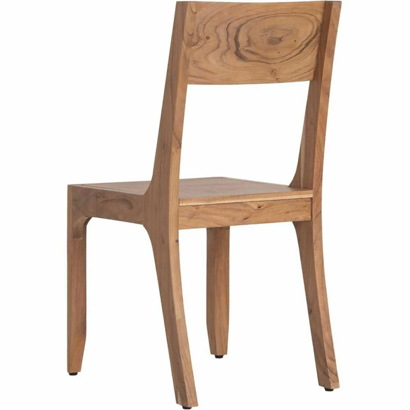 Clearance Bois & Chiffons Chaise exotique naturelle acacia arad marron - 43x50x85 cm