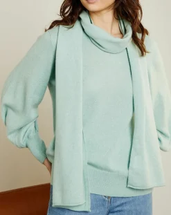 New Miss Cashmere Écharpe 100% Cachemire Margaux amande