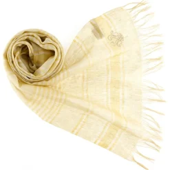 Femme Petrusse Écharpe 100% Lin Paille blé - 50x190 cm