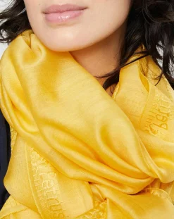 Femme Petrusse Écharpe en Laine & Soie Elegie mimosa - 70x200 cm