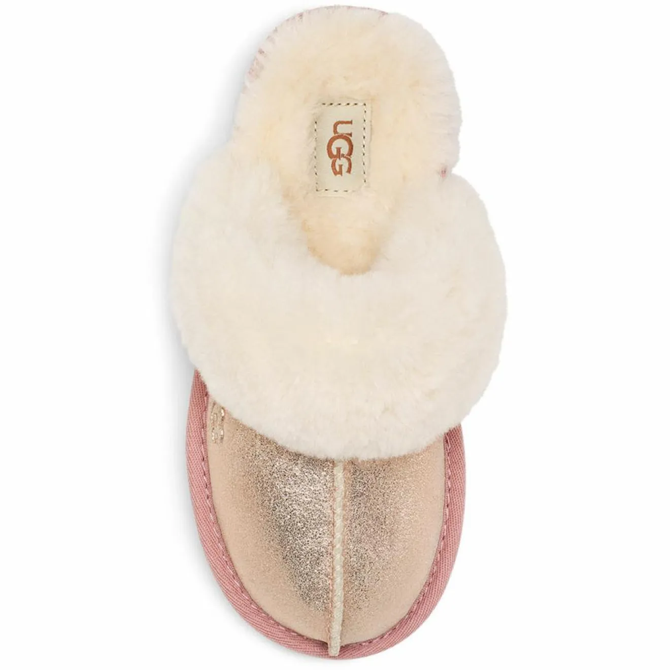 Ugg Chaussons een Peau de Moutonmétallisé Cozy Glitter roses
