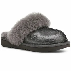 Outlet Ugg Chaussons en Peau de Mouton métallisé Cozy Glitter noir