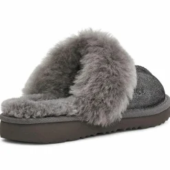 Outlet Ugg Chaussons en Peau de Mouton métallisé Cozy Glitter noir