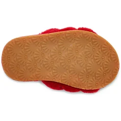Sale Ugg Chaussons en Peau de Mouton Fluff Yeah rouges