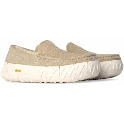 Discount Ugg Chaussures en Velours de Cuir Ascot Wrap Tech beiges