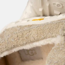 Discount Ugg Chaussures en Velours de Cuir Ascot Wrap Tech beiges