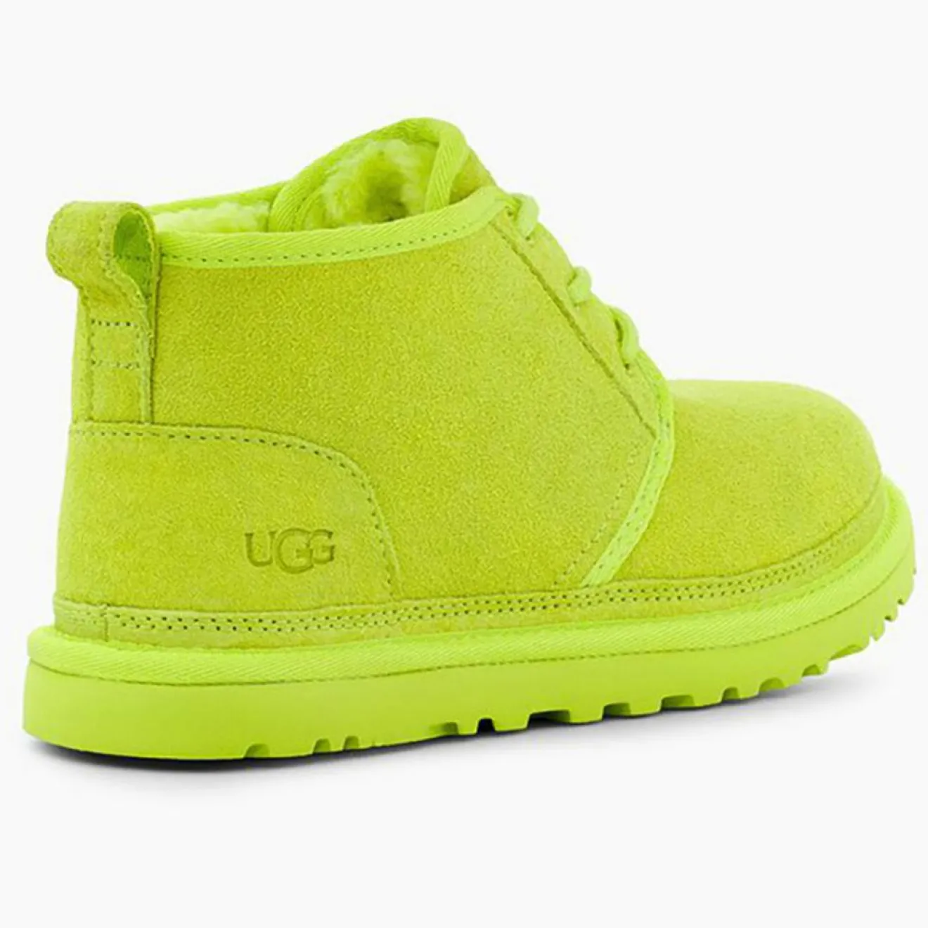 Sale Ugg Chaussures fourrées Laine en Velours de Cuir Neumel jaune/vert fluo