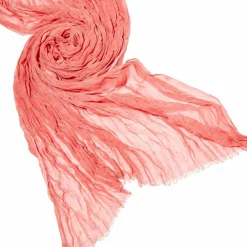 Homme Replay Chèche uni froissé rose - 120x190 cm