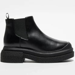Femme Stuart Weitzman Chelsea Boots en Cuir Charli Sportlift noires