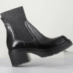 Sale Garrice Lab Chelsea boots en Cuir Gusto anthracite - Talon 6 cm