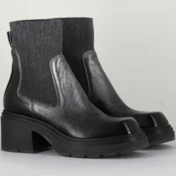 Sale Garrice Lab Chelsea boots en Cuir Gusto anthracite - Talon 6 cm