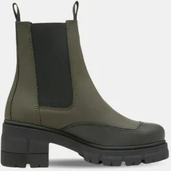 Online Marc O'Polo Chelsea Boots en Cuir kaki
