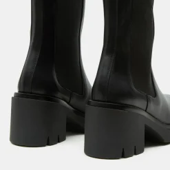 New Flattered Chelsea Boots en Cuir Mid noires - Talon 8 cm