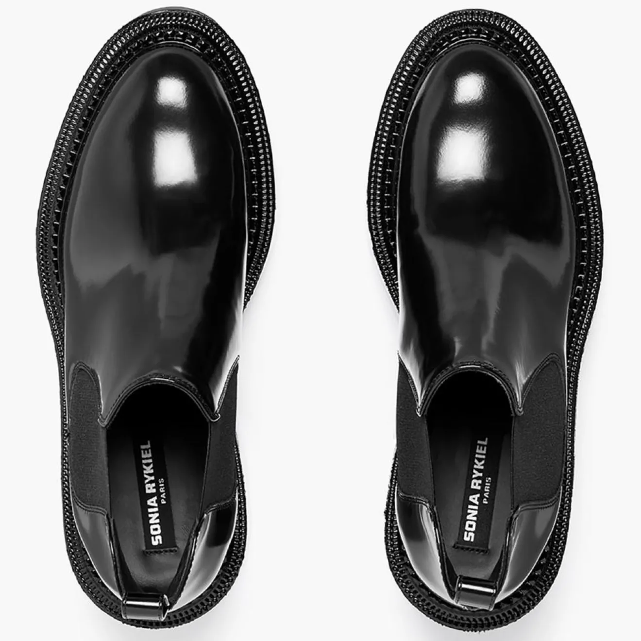 Femme Sonia Rykiel Chelsea boots en Cuir Montresor noires - Talon 6 cm