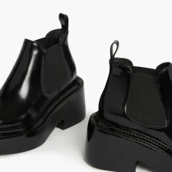 Femme Sonia Rykiel Chelsea boots en Cuir Montresor noires - Talon 6 cm