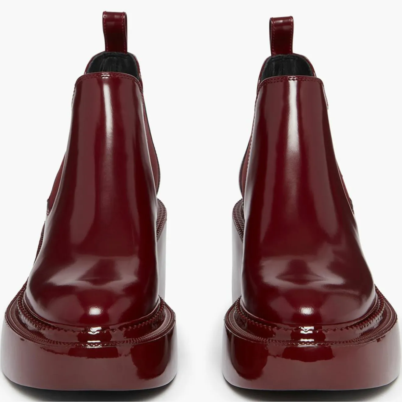 Femme Sonia Rykiel Chelsea boots en Cuir Montresor bordeaux - Talon 6 cm