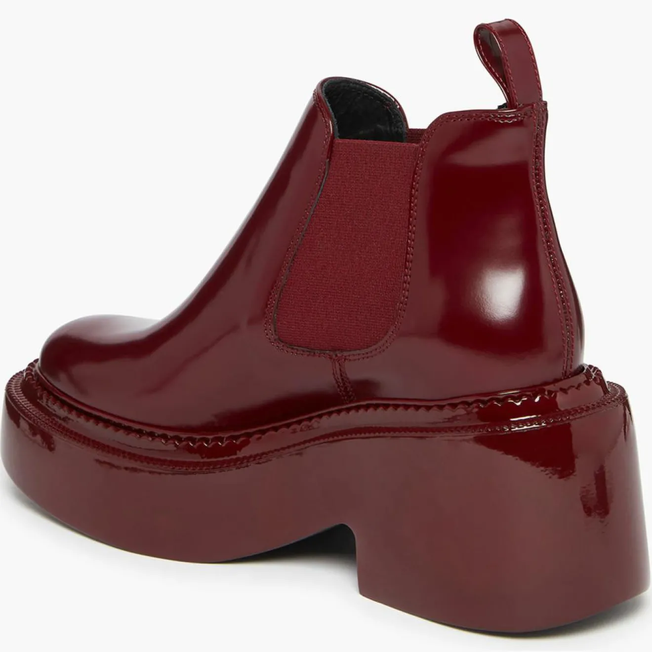 Femme Sonia Rykiel Chelsea boots en Cuir Montresor bordeaux - Talon 6 cm