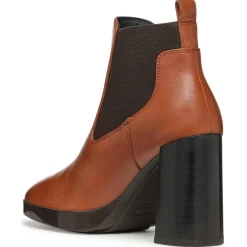 Femme Geox Chelsea Boots en Cuir Teulada brandy/coffee - Talon 9.5 cm