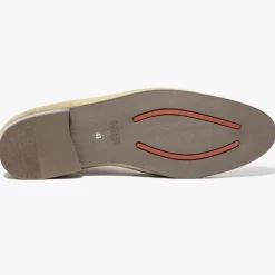 Homme Bocage Chelsea boots en Velours de Cuir Olympio beiges