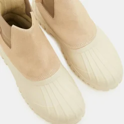 Hot Diemme Chelsea Boots en Velours de Cuir Balbi beiges