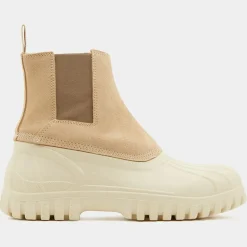 Hot Diemme Chelsea Boots en Velours de Cuir Balbi beiges