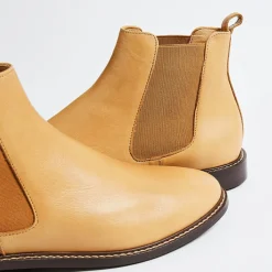 Discount Klom Chelsea Boots Jules en Cuir grainé cognac