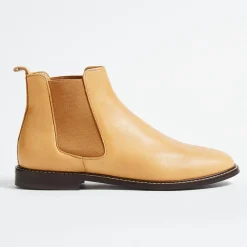 Discount Klom Chelsea Boots Jules en Cuir grainé cognac