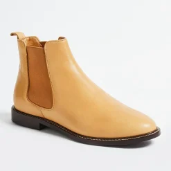 Discount Klom Chelsea Boots Jules en Cuir grainé cognac