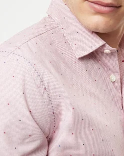 Online Marc O'Polo Chemise à carreaux regular fit rose/blanc