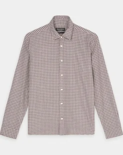 Homme Marc O'Polo Chemise 100% Coton Bio Regular Fit multicroix blanc/violet