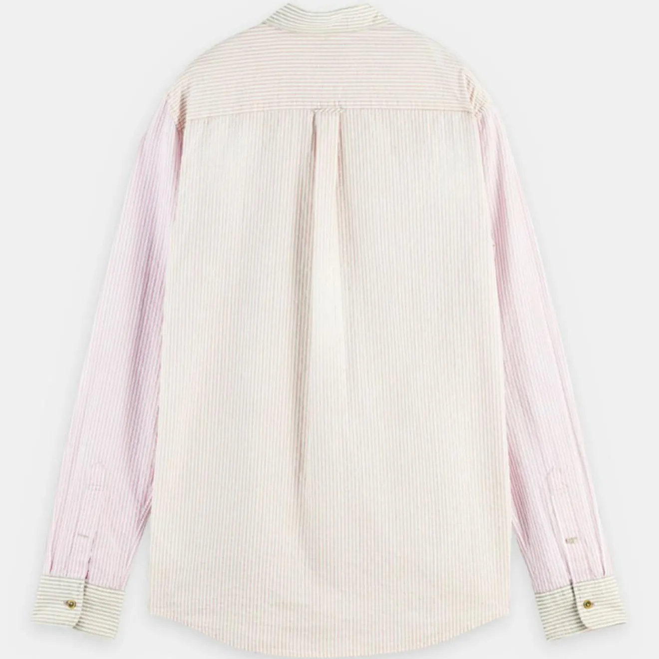 New Scotch & Soda Chemise 100% Coton Bio Regular Fit Seersuck à rayures rose/beige