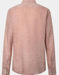 Best Hackett London Chemise 100% Lin Slim Fit double poche orange moyen