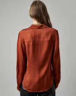 Femme Marc O'Polo Chemise à Poche orange