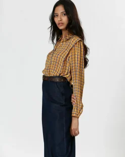 Clearance The Korner Chemise Romane jaune