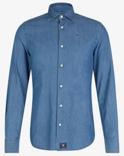Homme North Sails Chemise ajustée chambray bleu denim